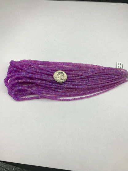 Opal Beads Smooth Rondelle, Dyed Colours