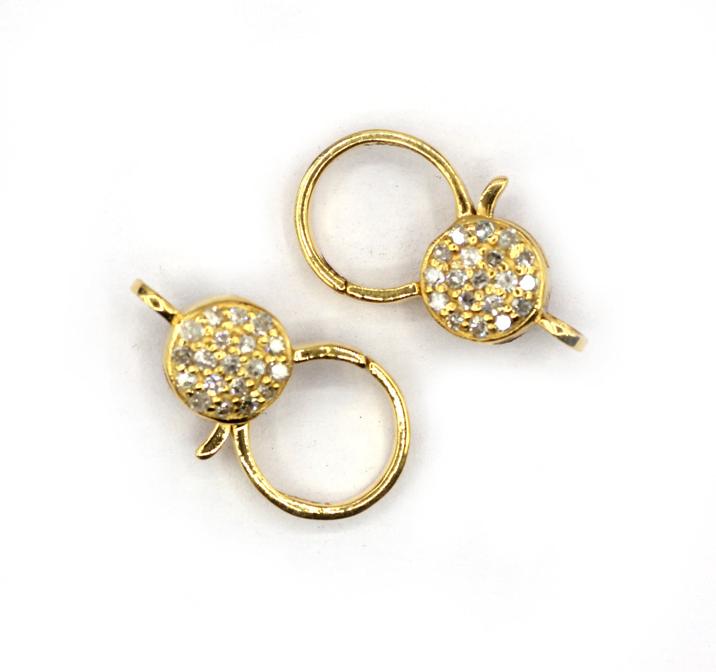 14k Solid Gold Diamond Clasps