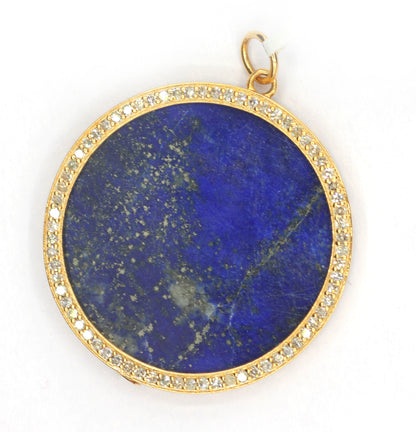 Round Shape 14k Solid Gold Diamond Pendants. 14k Solid Gold Diamond Pendants.