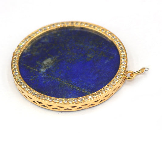 Round Shape 14k Solid Gold Diamond Pendants. 14k Solid Gold Diamond Pendants.