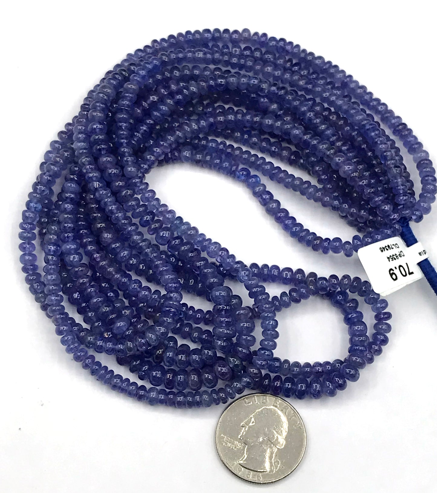 Tanzanite Beads Smooth Rondelle