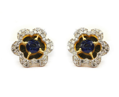 14k Solid Gold Diamond Stud Earring.14k Solid Gold Diamond Earring..
