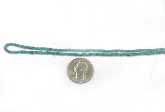 Apatite Faceted Square, Apatite faceted box, faceted cube.
