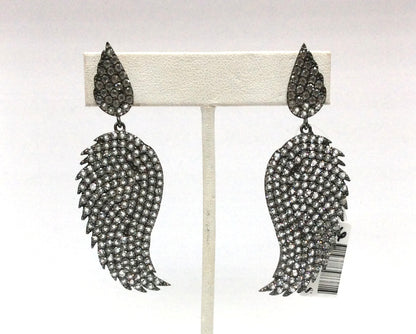 White Topaz Silver Earring