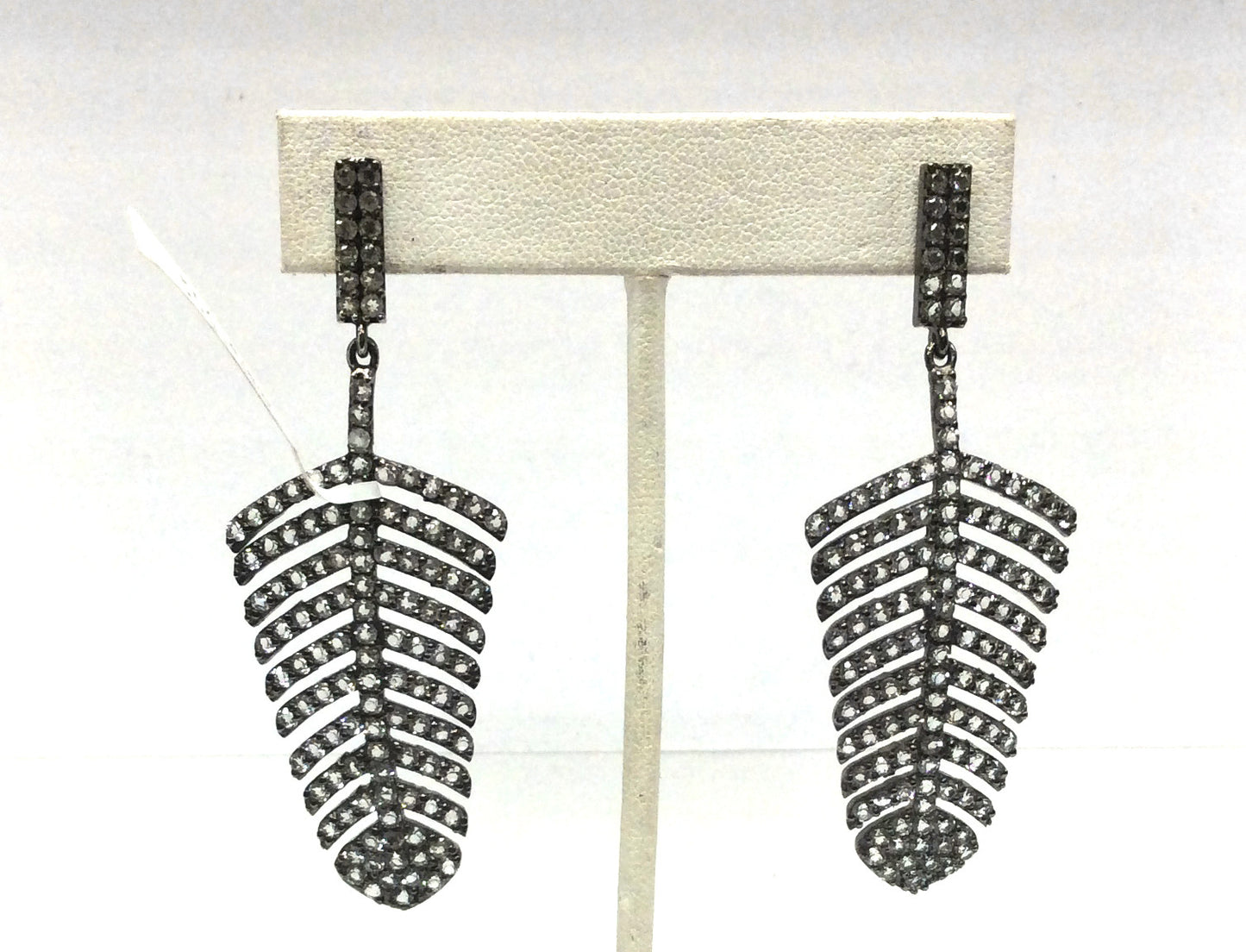 White Topaz Silver Earring