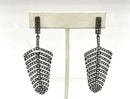White Topaz Silver Earring