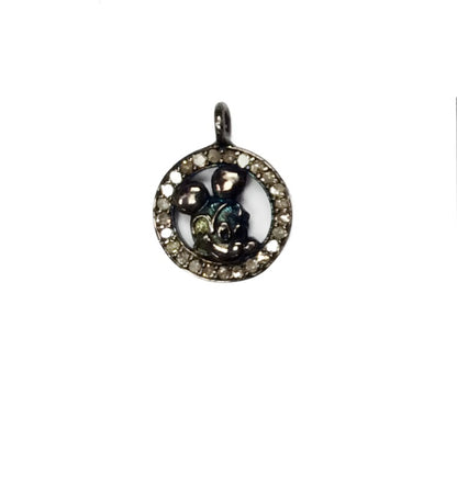 Mickey Mouse Pave Diamond Charm