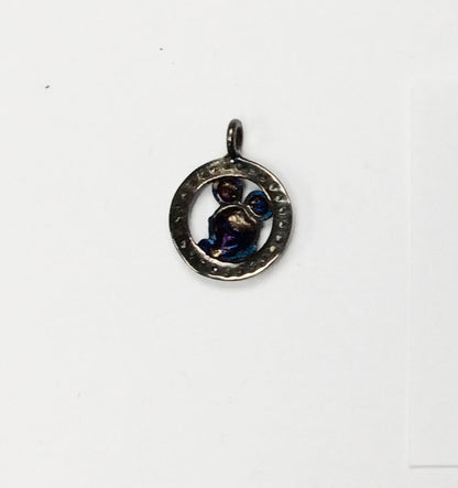 Mickey Mouse Pave Diamond Charm