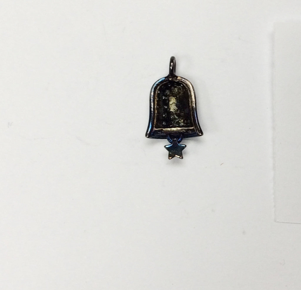 Bells Shape Pave Diamond Charm