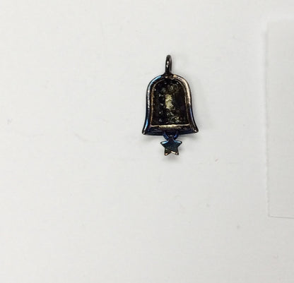 Bells Shape Pave Diamond Charm
