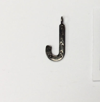 Initial J Diamond Charm