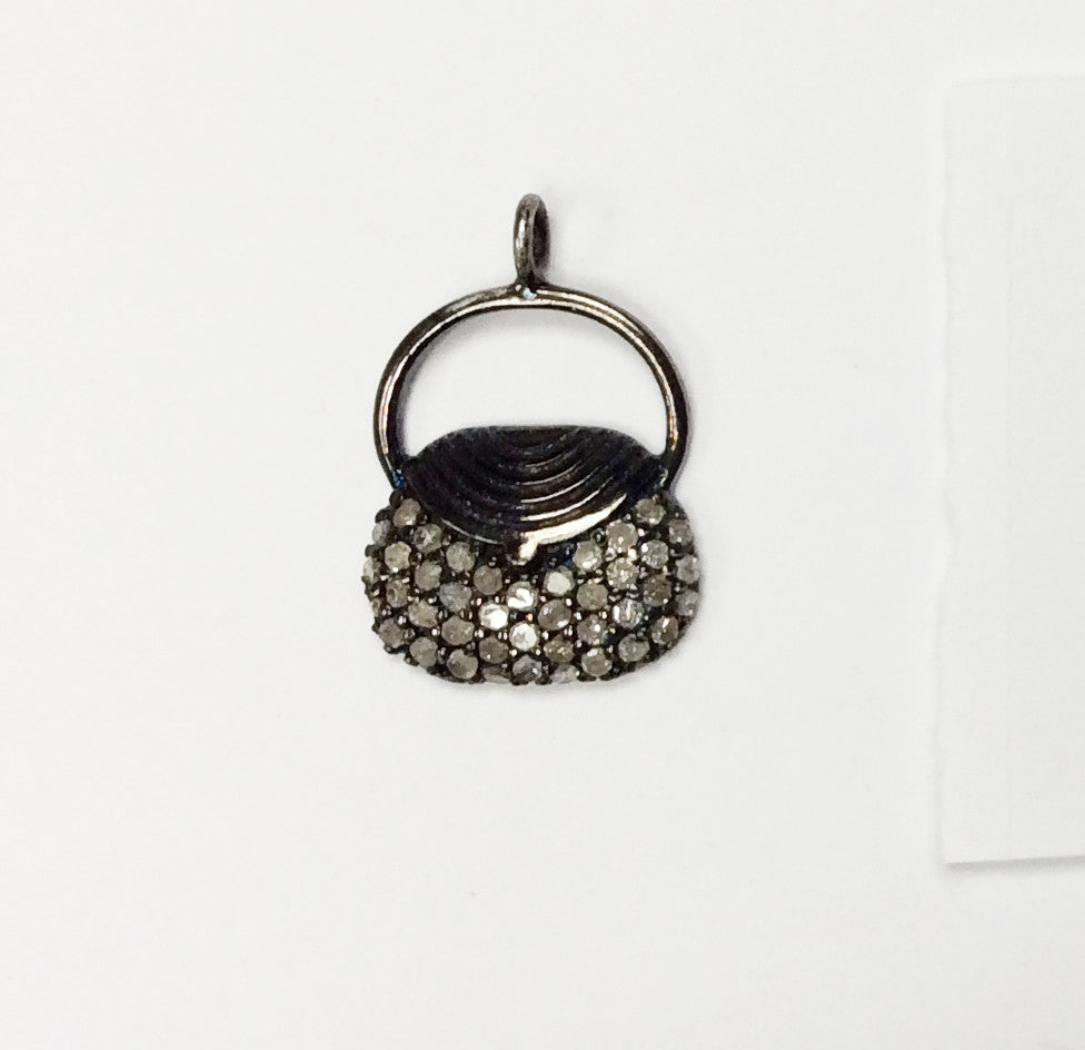 Purse Shape Diamond Charms