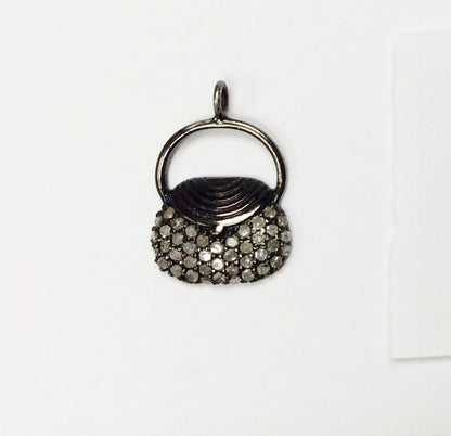 Purse Shape Diamond Charms