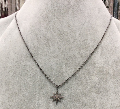 Stars Diamond Necklace 18''