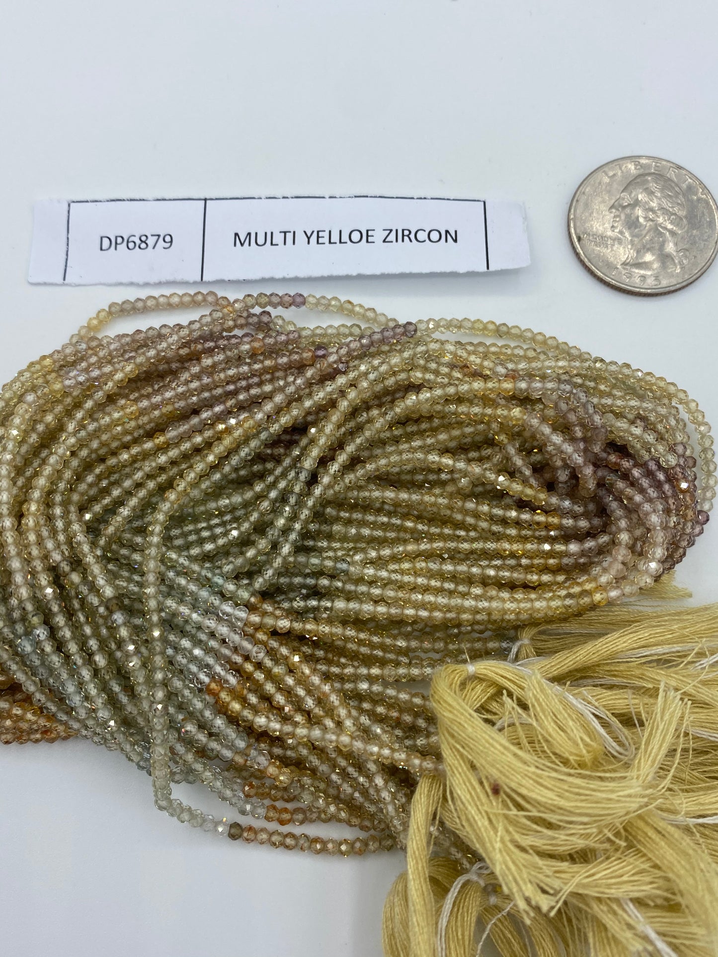 ZIRCON, MULTI ZIRCON BEADS ROUND FACETED 3-4MM