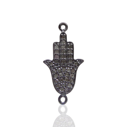 Hamsa Hand Diamond Charm
