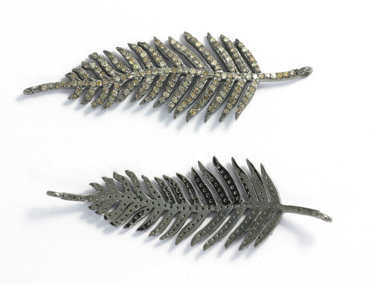 Leaf Diamond Pendants & Charms