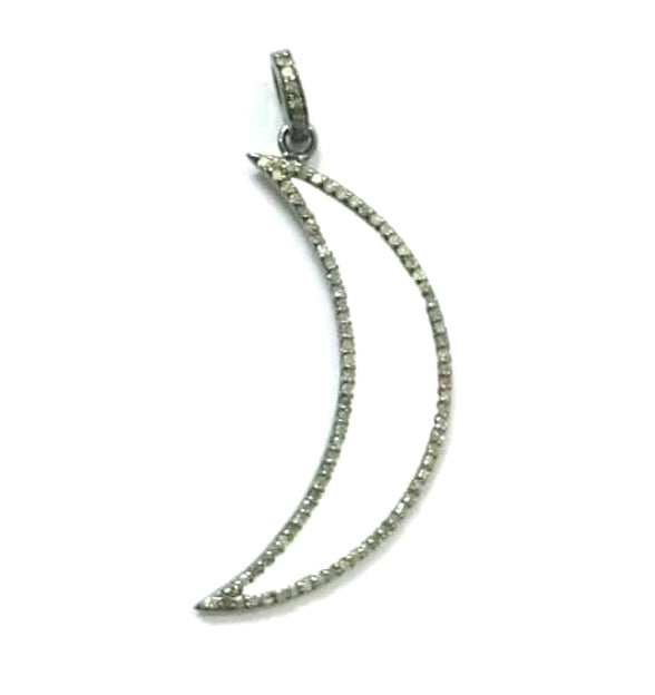Crescent Moon Diamond Charm