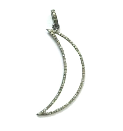 Crescent Moon Diamond Charm
