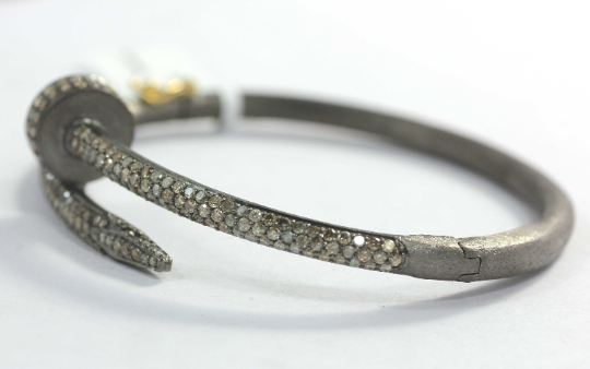 Nail Shape Diamond Bracelets
