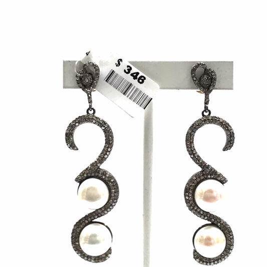 Pearl and Diamond Earring