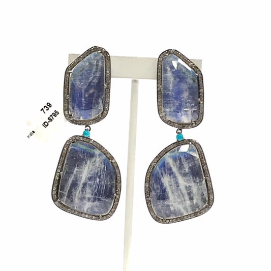 Rainbow Moonstone Rosecut Slice Diamond