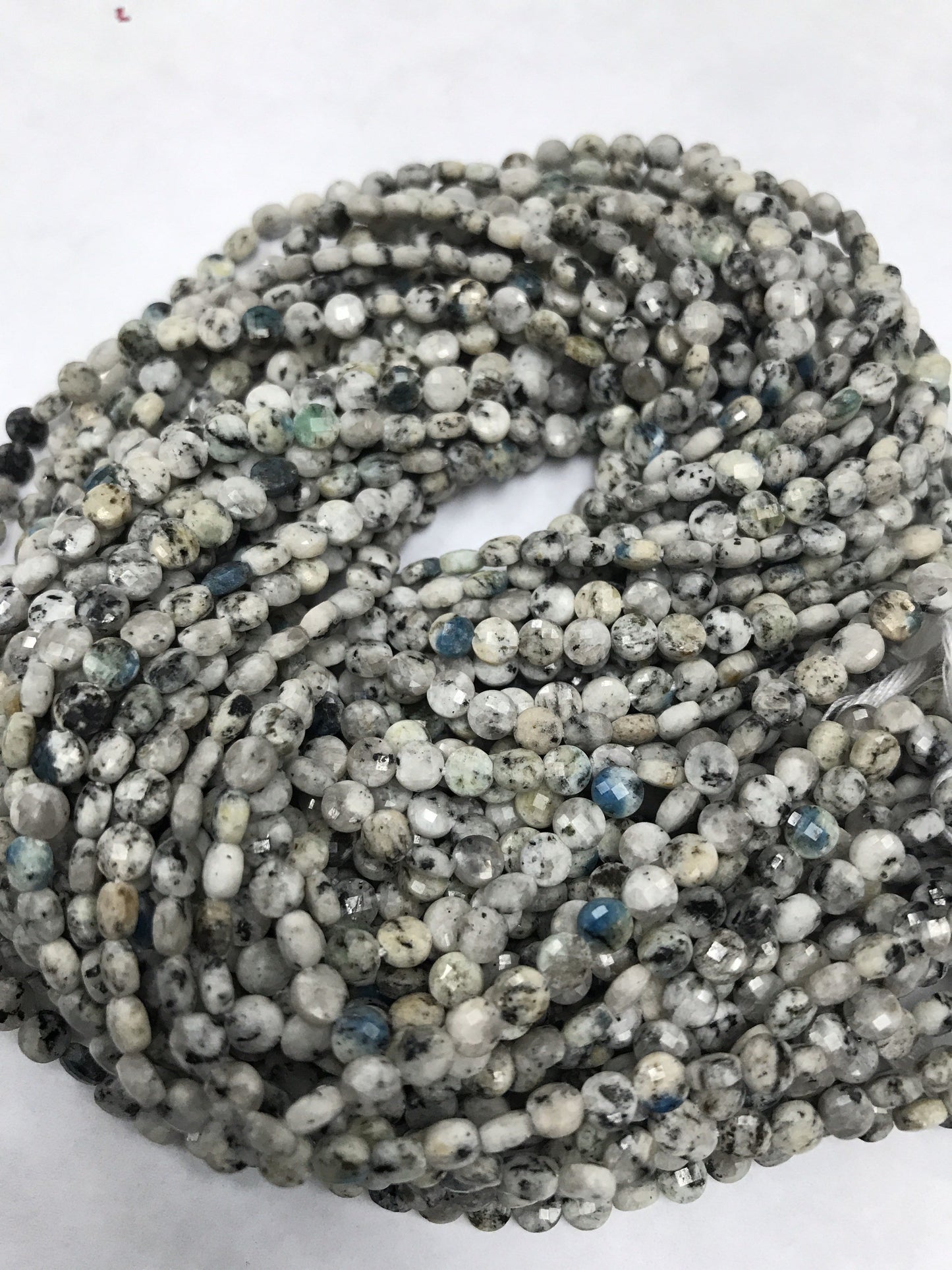Jasper, K2 Jasper Beads faceted Coin, K2 Jasper,