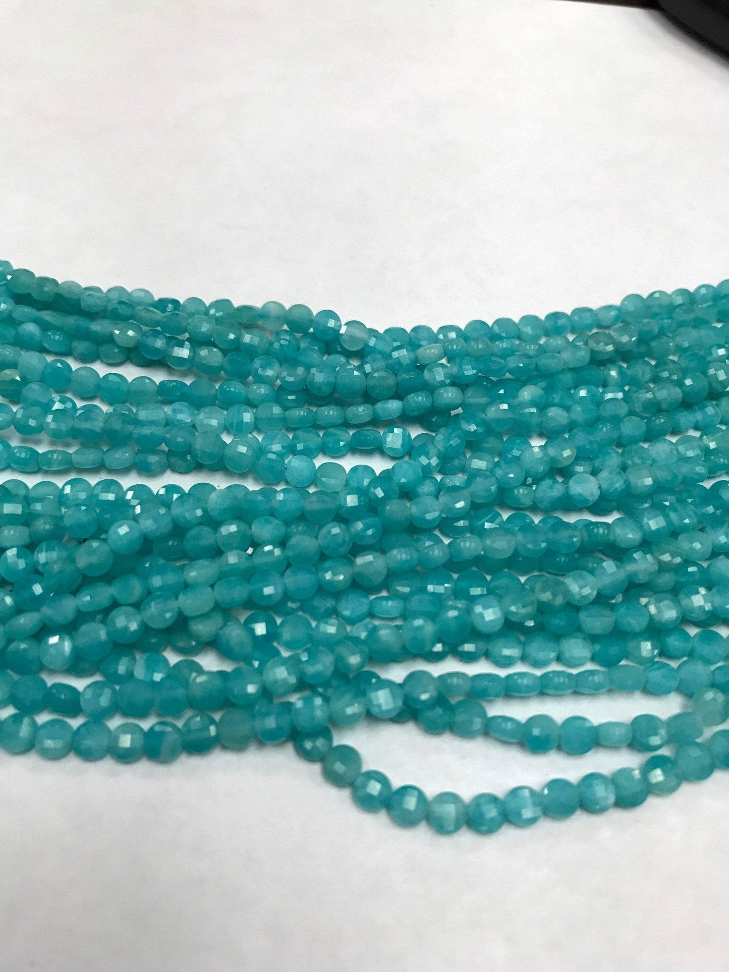 Amazonite faceted beads coin, beads coin,beads, coin