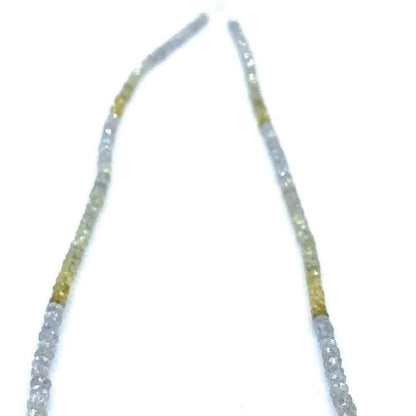 Multi color Diamond Beads Faceted Rondelle 16” strand