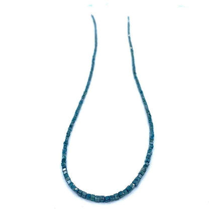 Blue Diamond Beads Faceted Square Strands