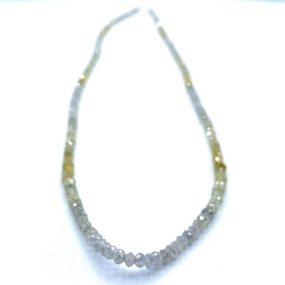 Multi color Diamond Beads Faceted Rondelle 16” strand