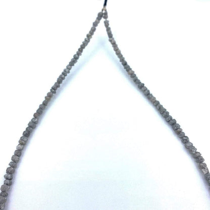 Gray Diamond Fine polished Chips, 15 inch Strand, Diamond Rough Beads