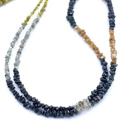 Multi Color Diamond Beads Chips Nuggets 15” strand