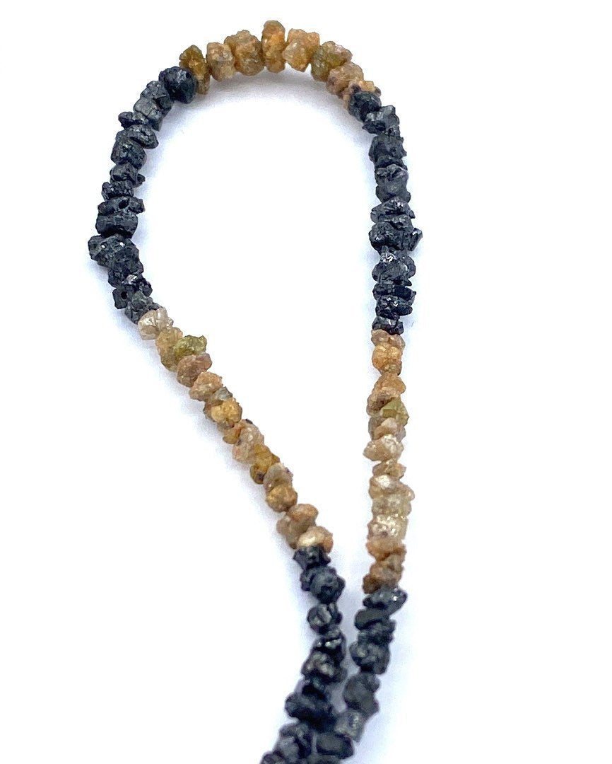 Multi Color Diamond Beads Chips Nuggets 15” strand