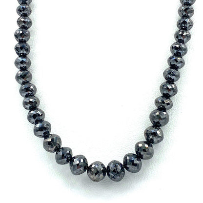 Black Diamond Beads Faceted Rondelle 5 to 7mm