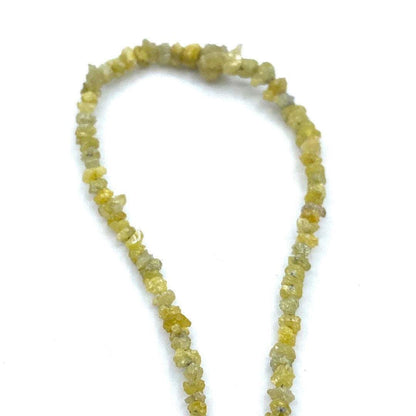 Yellow Diamond Beads Chips Nuggets 15” strand, Natural Yellow  Diamonds, Yellow Color Diamond Beads Nuggets