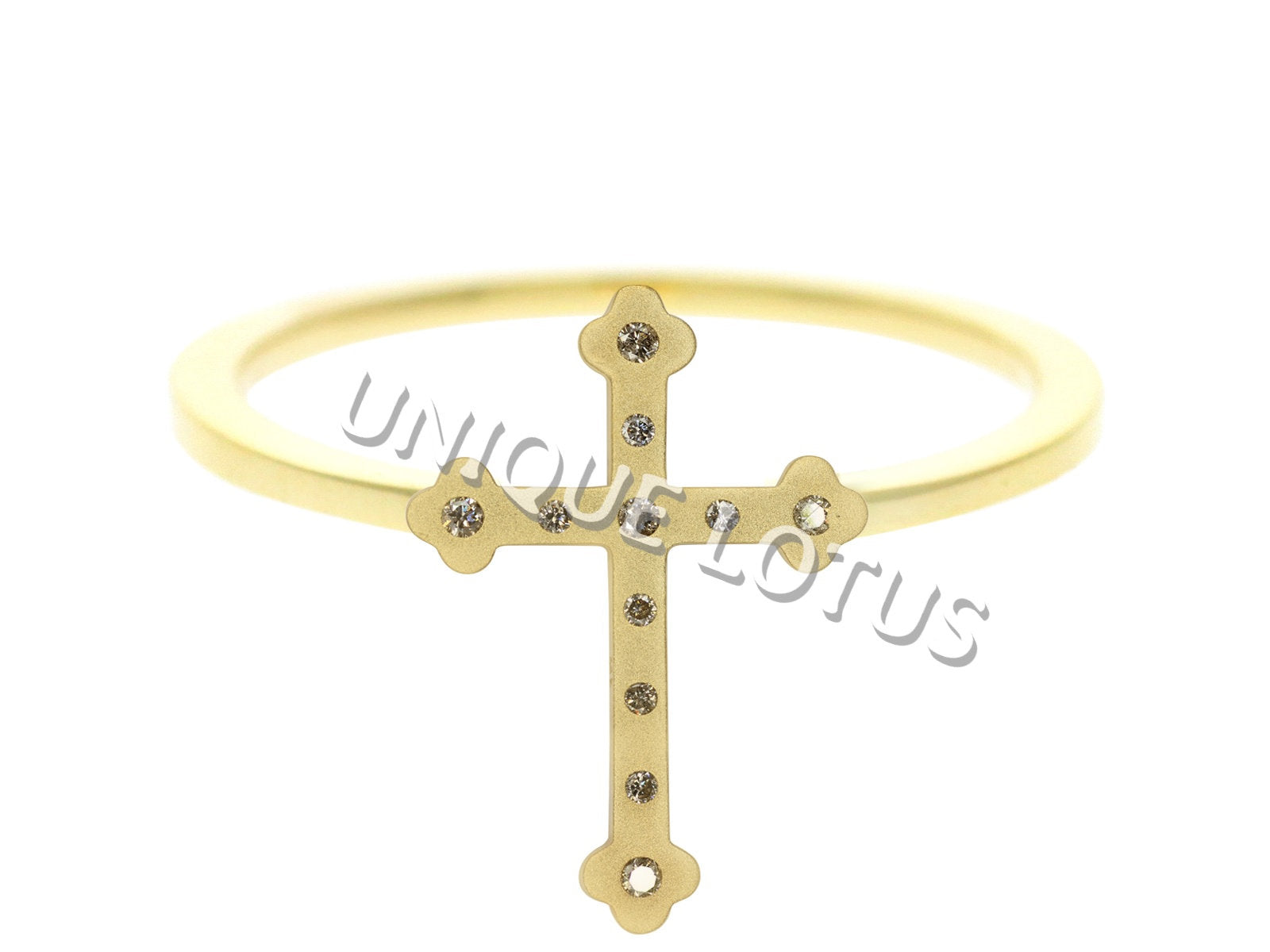 Cross Shape 14k Solid Gold Diamond Pendants/Ring. Genuine handmade pave diamond Pendant.1 4k Solid Gold Diamond Pendants.