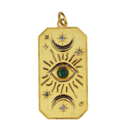 Rectangle Shape 14k Solid Gold Diamond Pendants. Genuine handmade pave diamond Pendant.14k Solid Gold Diamond Pendants.
