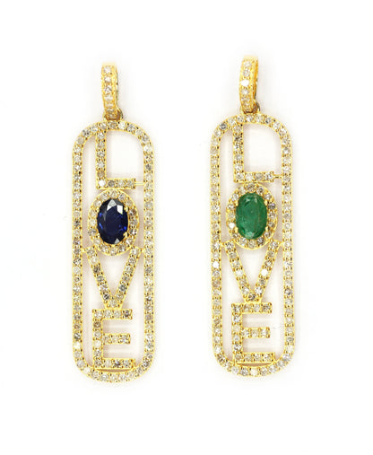 Love 14k Solid Gold Diamond Pendants. Genuine handmade pave diamond Pendant. 14k Solid Gold Diamond Pendants.
