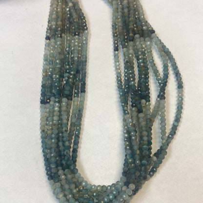 GRANDIDRITE NATURAL BEADS ROUND FACETED 3-4MM