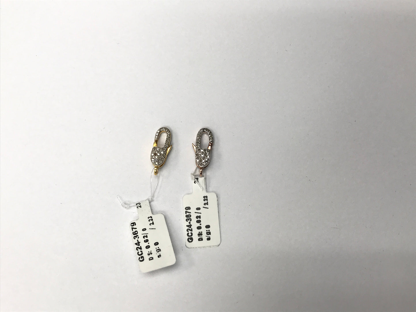 14k Solid Gold Diamond Clasps