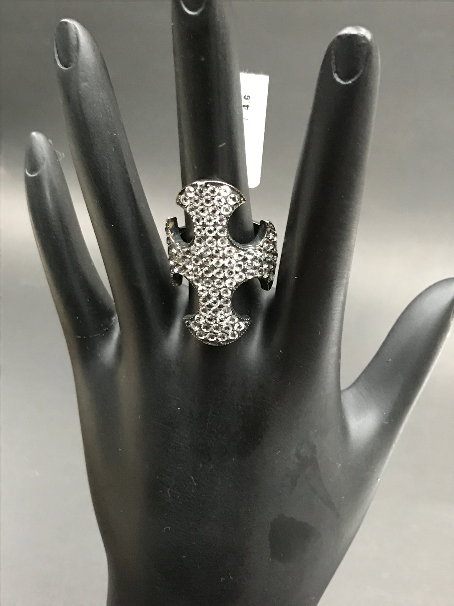 Cross White Topaz Ring