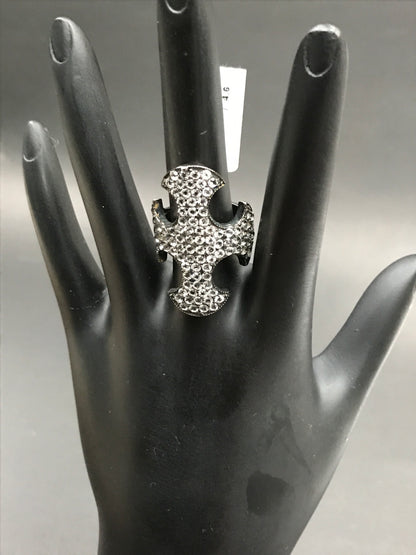 Cross White Topaz Ring