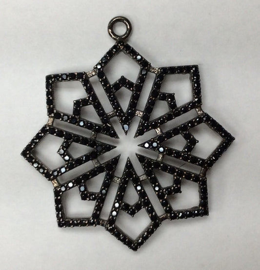 Stars Black Spinel Charm
