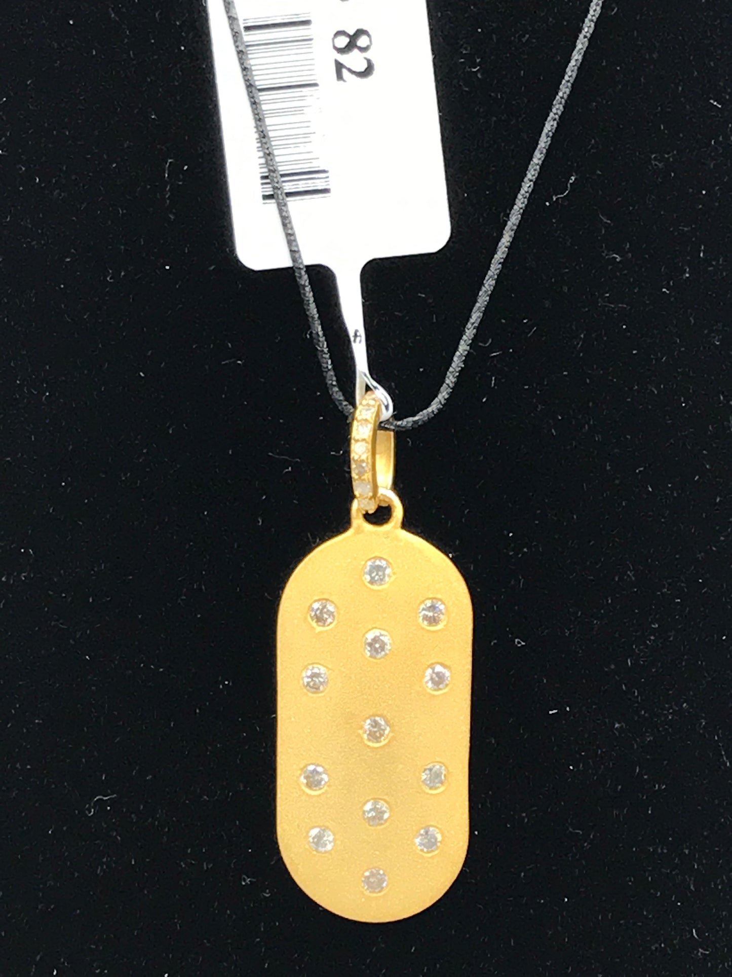 Rectangular  Diamond Pendants