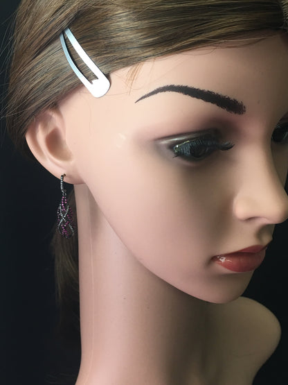 Diamond and Ruby Earring