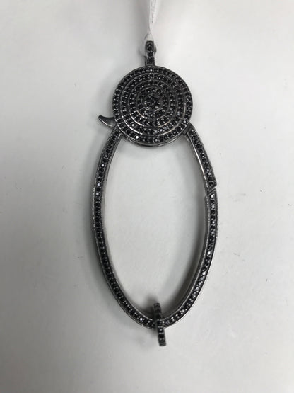 SILVER STONE CLASPS