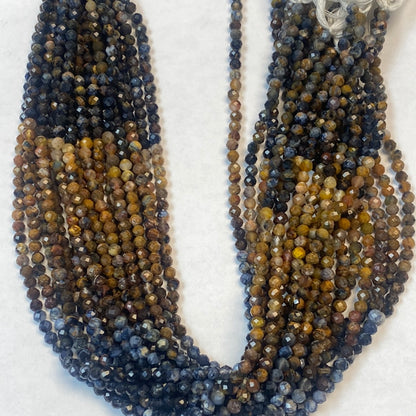 PIETERSITE  BEADS ROUND FACETED 3-4MM