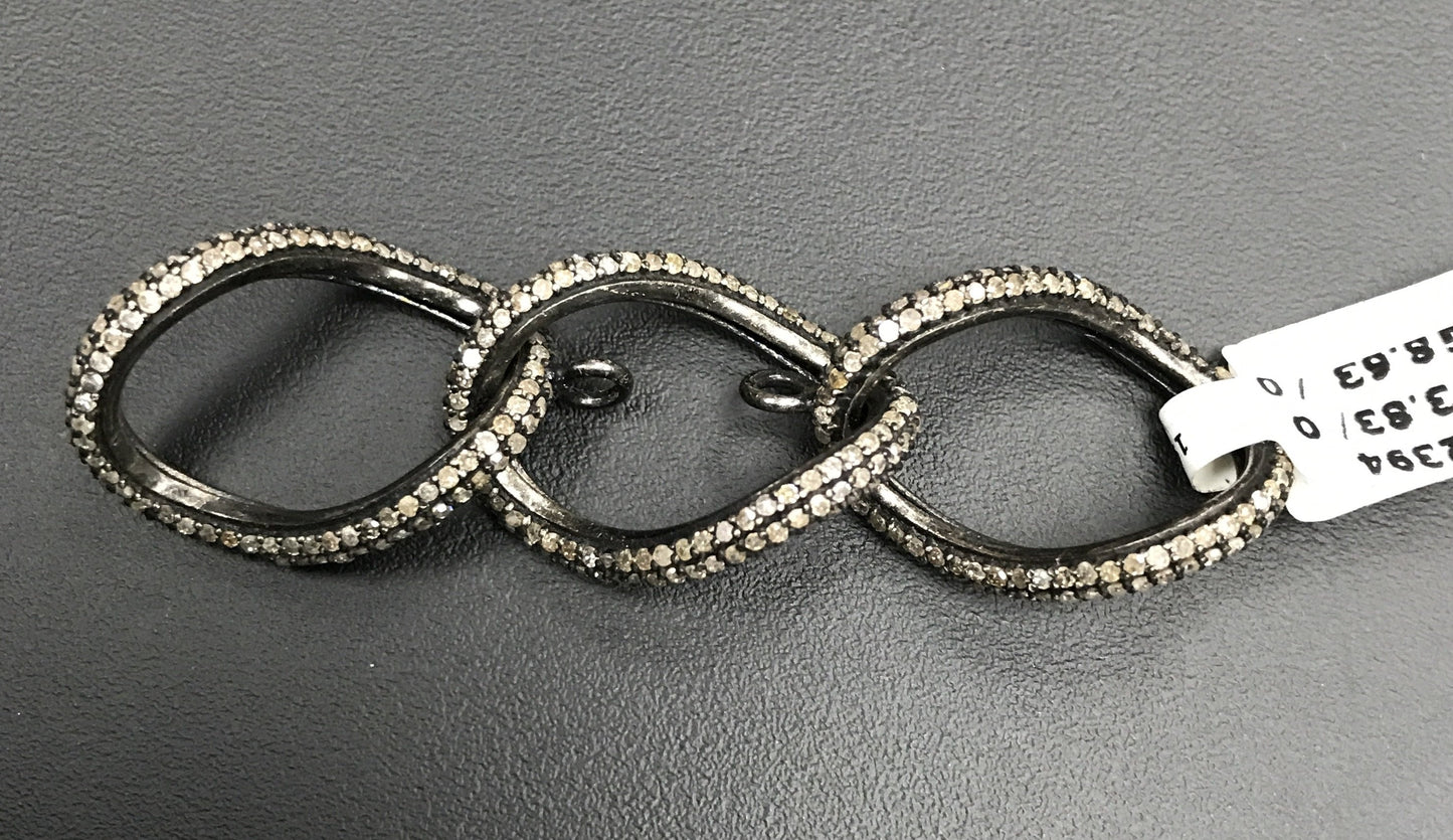 Chain Link Sterling Silver Connector