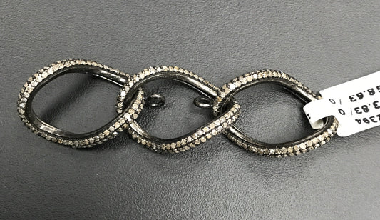 Chain Link Sterling Silver Connector